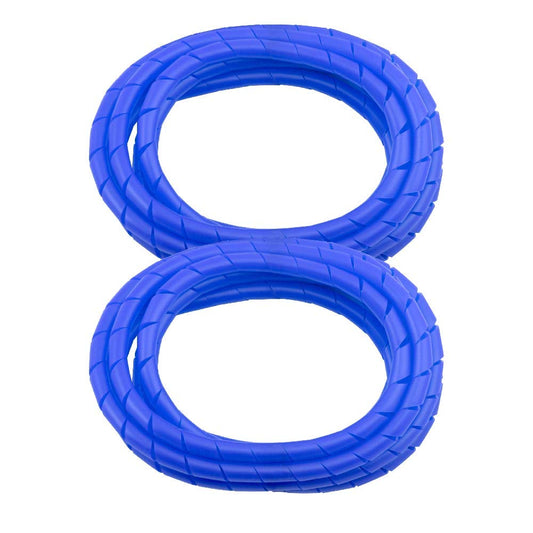 BarberMate 2 Pack MD Premium 8' Cord Cover Prevents Cord Tangling - Blue