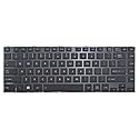 New Laptop Keyboard with Frame Replacement for Toshiba Satellite L45-A4225 L45-ASP4201WL L45-ASP4202FL, US Layout Black Color