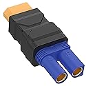 New XT60 Connector EC5 Connector XT60 Male to EC5 Female Connector XT60 Extension Cable Terminal,No Wires Connectors RC Battery Adapter, RC Cars