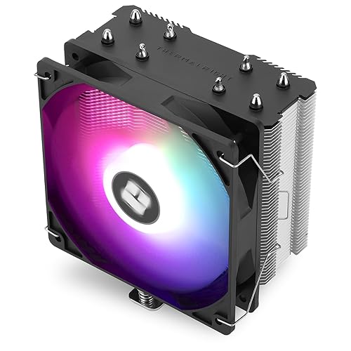 Thermalright Assassin X 120R SE V2 CPU Cooler, 4×6mm Heat Pipes, 1550RPM Speed 120mm RGB PWM Quiet Fan CPU Cooler with S-FDB Bearing, for AMD AM4