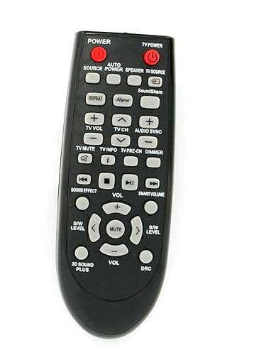 Replaced Remote Control Compatible for Samsung HW-D350 HW-D450/ZF HW-D551/XZ HW-E450ZAZZ01 HW-F350/ZA HW-F551/ZAZZ01 HW-FM35/ZA HW-H550ZA Home Theater