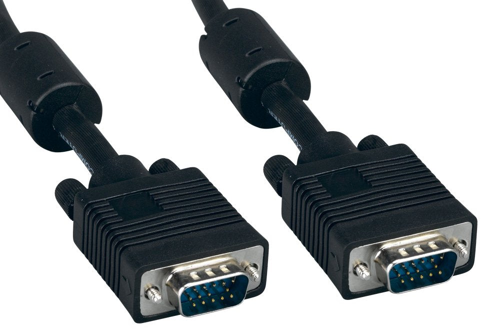 Cablelera ZC77ETMM-03 Super VGA with Ferrites, HD15 M/M, 28 AWG, OD:9.0mm,Shielded, 3'