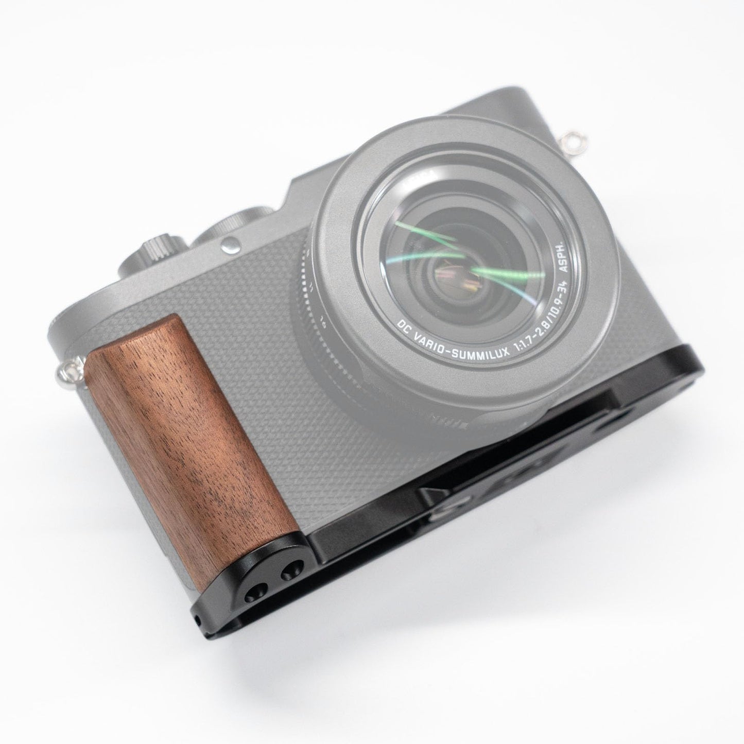 Iborrys L-Shaped Camera Handle ?Compatible with Leica D-LUX8 Camera ?Precious Vintage Solid Wood | Handcrafted by Experienced Artisans (Walnut)