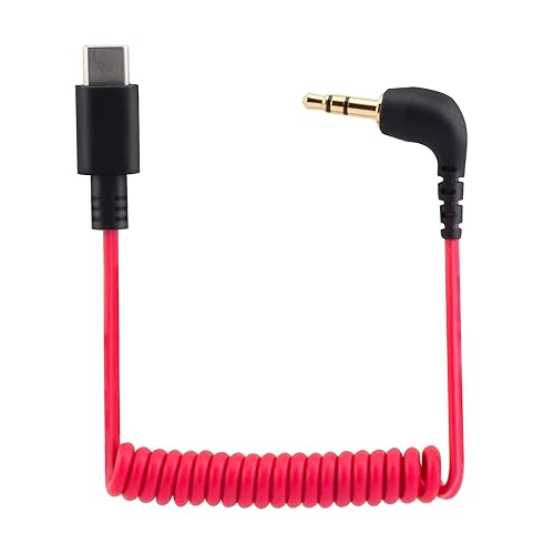 JCMOYUTY for Rode Wireless GO 2 / ME/Pro USB C to 3.5mm TRS Microphone Adapter Mic Cable, for Hollyland Lark M1 / M2 / MAX / 150 / M1 / MAX Duo DAC