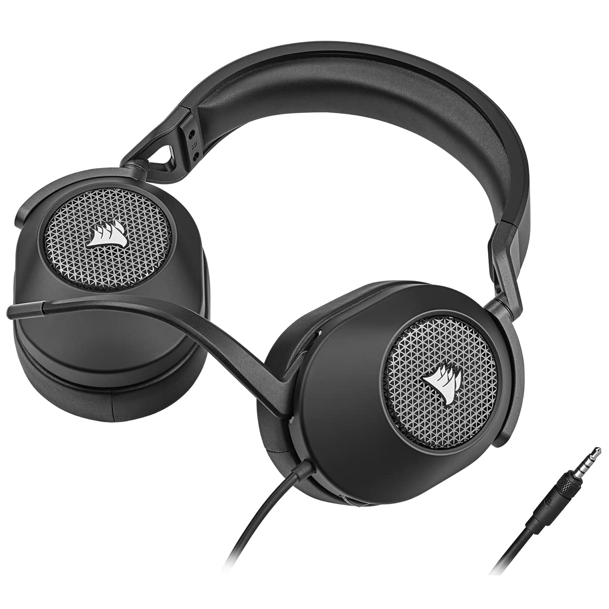 Corsair HS65 Surround Gaming Headset (Leatherette Memory Foam Ear Pads, Dolby Audio 7.1 Surround Sound on PC and Mac, SonarWorks SoundID Technology