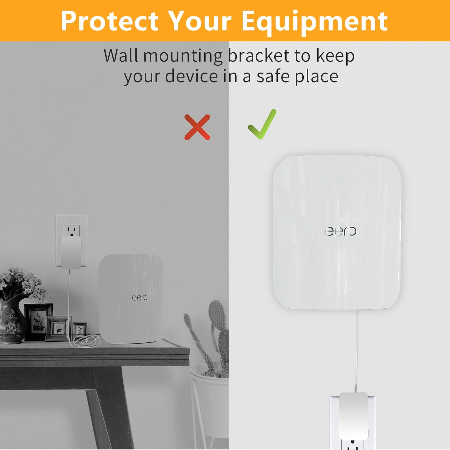 Wall Mount Bracket for eero Pro 7 Router (2 Pack)
