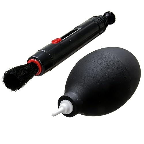 LS Photography Photo Camera Cleaning Pen Brush and Air Blower Cleaning Set for DSLR Cameras, Lens and Sensitive Electronics, LGG212