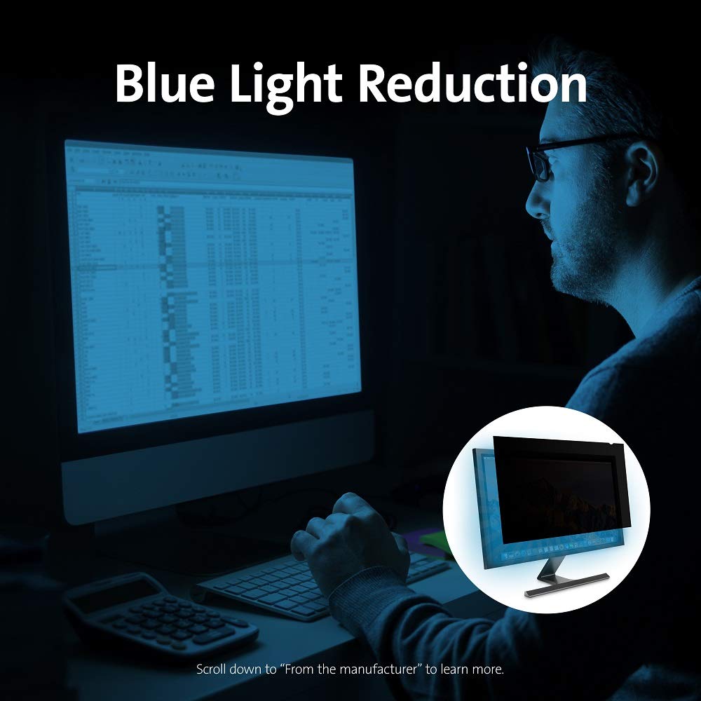 Kensington FP200W Privacy Screen for 20-Inch 16:9 Aspect Ratio Widescreen Monitors (K55796WW)