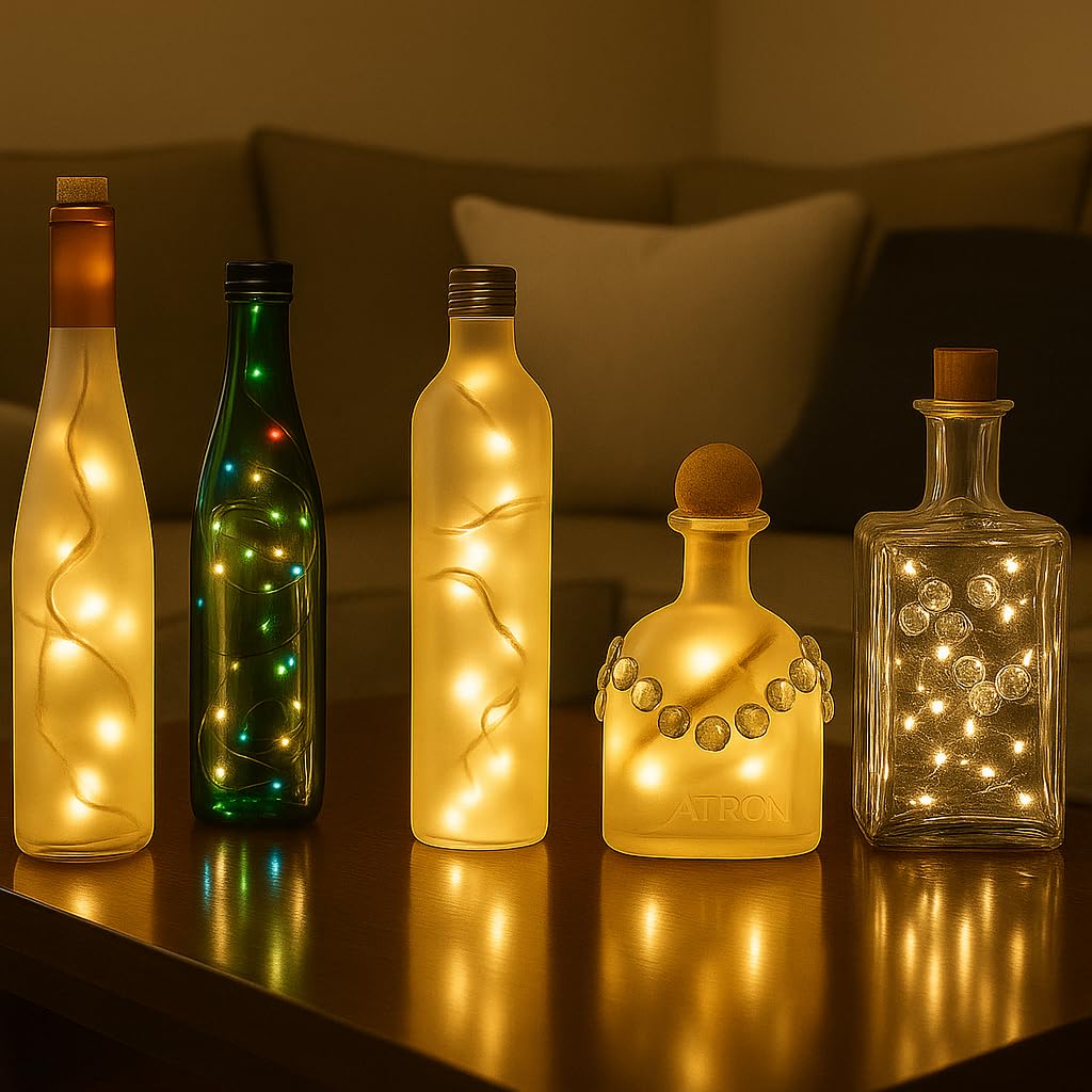 Novelty Lights 13.5 Feet 35 Bulb Clear Mini Light String on Green Wire, Non-Connectable Incandescent Fairy Lights for Bottles and Crafts, 4" Bulb