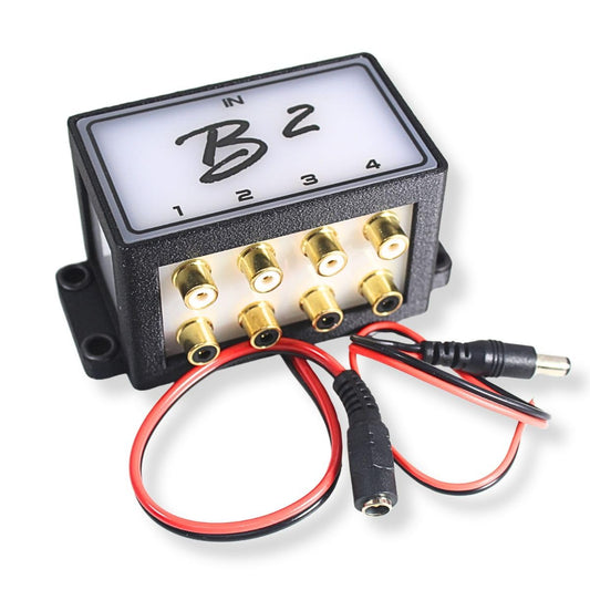 B2 Audio Cockbox 2x8 RCA Splitter Distribution Block w/RGB LED Lights