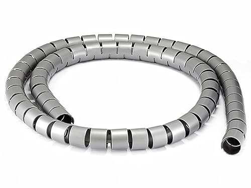 Monoprice 107029 30mm x 1.5m Spiral Wrap Bands, Gray