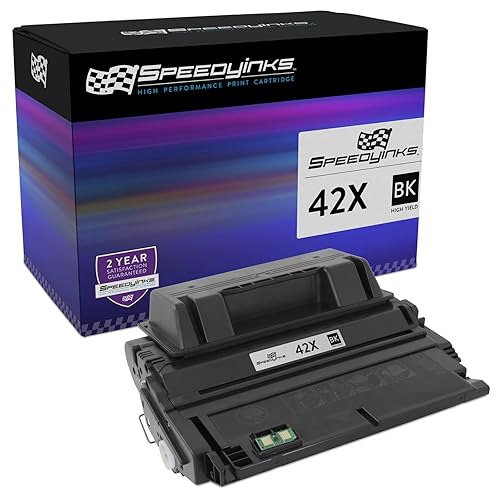 SPEEDYINKS Replacement Toner Cartridge Compatible with HP 42X High Yield (Black) Compatible with LaserJet Printers 4250, 4250tn, 4250dtn, 4350