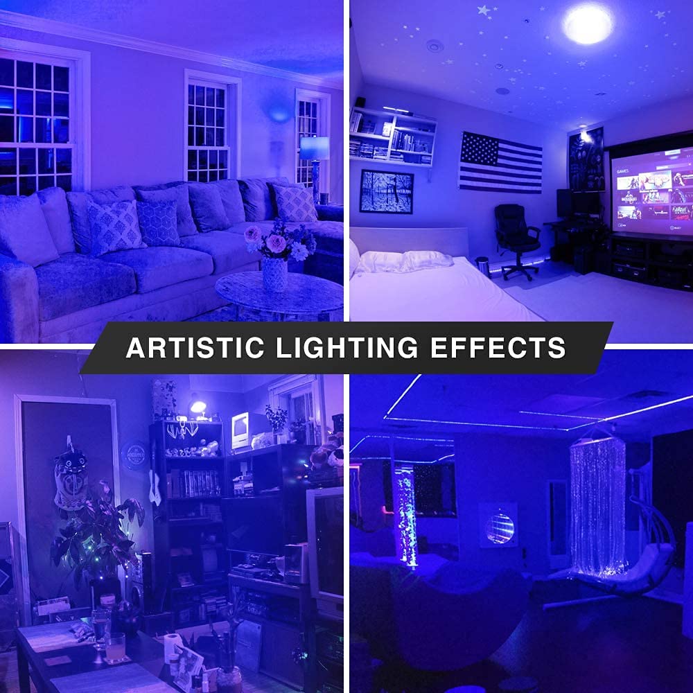 2 Pack BlueX LED A21 Blue Light Bulbs - 15W (120Watt Equivalent) - E26 Base Blue LED Bulb, Party Decoration, Porch, Home Lighting, Holiday Lighting