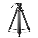 RAUBAY 70.8" Professional Heavy Duty Video Camera Tripod with Fluid Head, QR Plate for DSLR Camcorder, Max Loading 17.6lbs, Aluminum Twin Tube Leg