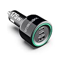 WOTOBEUS 175W 3-Ports USB C Car Charger with Color-Changing LED Indicator, PD3.0 100W 65W PPS45W Fast Charging, Compatible with iPhone 17 16 15 Galaxy