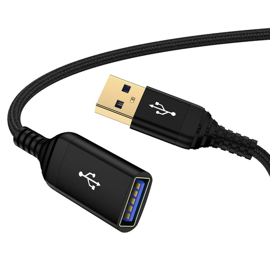 USB Extension Cable 10FT USB Extender USB 3.0 Charger Cord Fast Charging Cable 10 FT Extra Long Type A Male to Female High Speed Data Transfer