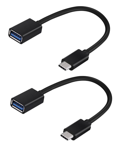 OTG USB-C 3.0 Adapter (2 Pack) Compatible with Samsung Galaxy S21 Ultra to Quick Multi-Use Functions to Backup, Keyboard, mice, Thumb Drives, Saves…
