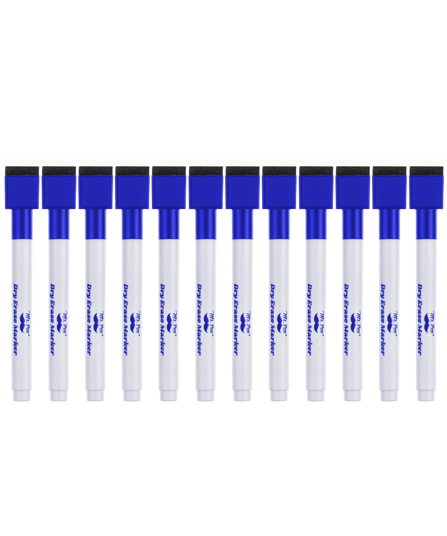 Mr. Pen- Magnetic Dry Erase Markers, 12 Pack, Blue