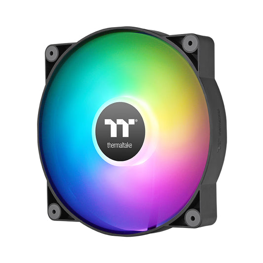 Thermaltake CT200 ARGB PWM Fan Single Pack, PWM Controlled 500~900 rpm, 5V Motherboard Sync, 16.8 Million Color 9 Addressable LEDs, Airflow 131.6 CFM