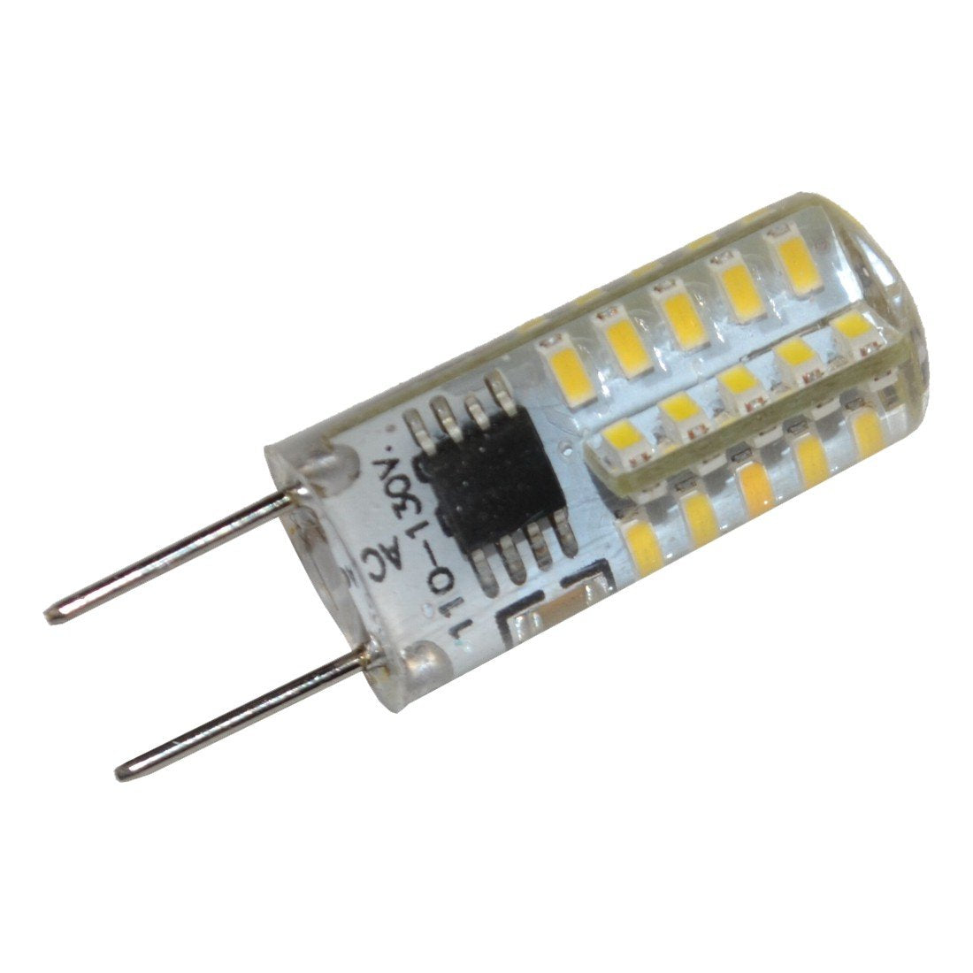 HQRP 4-Pack G8 Bi-Pin 40 LEDs Light Bulb SMD 3014 Cool White for Accent, Microwave ovens, Pendant, Puck, Under Cabinet Puck Lights