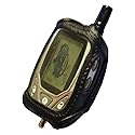 Car Alarm Remote Case Black Leather (Fits Prestige 5BCRCS, Valet 554R Ungo, Hornet, AT-4104, Blackwidow BWS-FM5, Avital 477L) #ALARMC