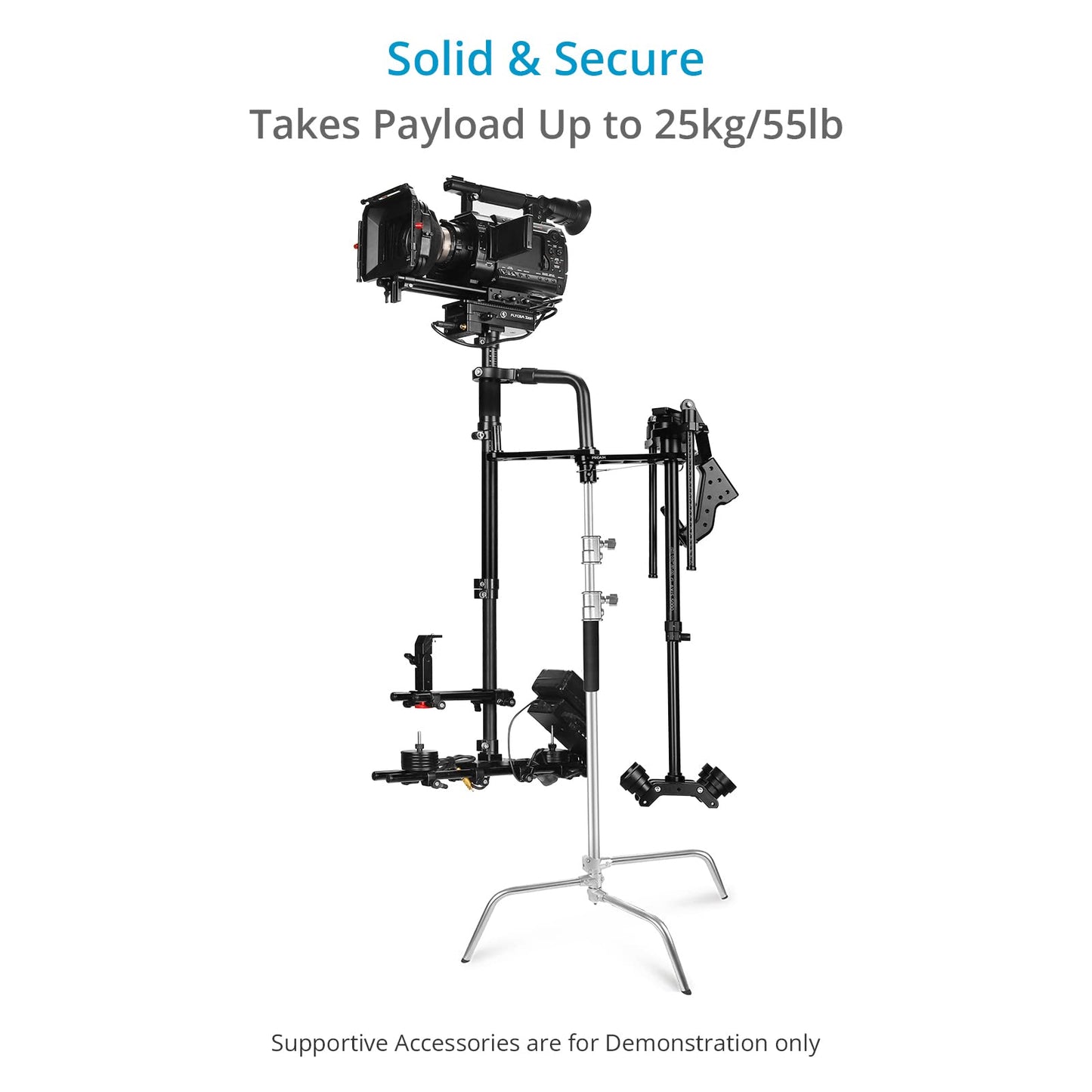 PROAIM Universal ST-Docking/Balance Bracket for Handheld Camera Stabilizers up to 25kg/55lb. Mount to C-Stands w 5/8” Post