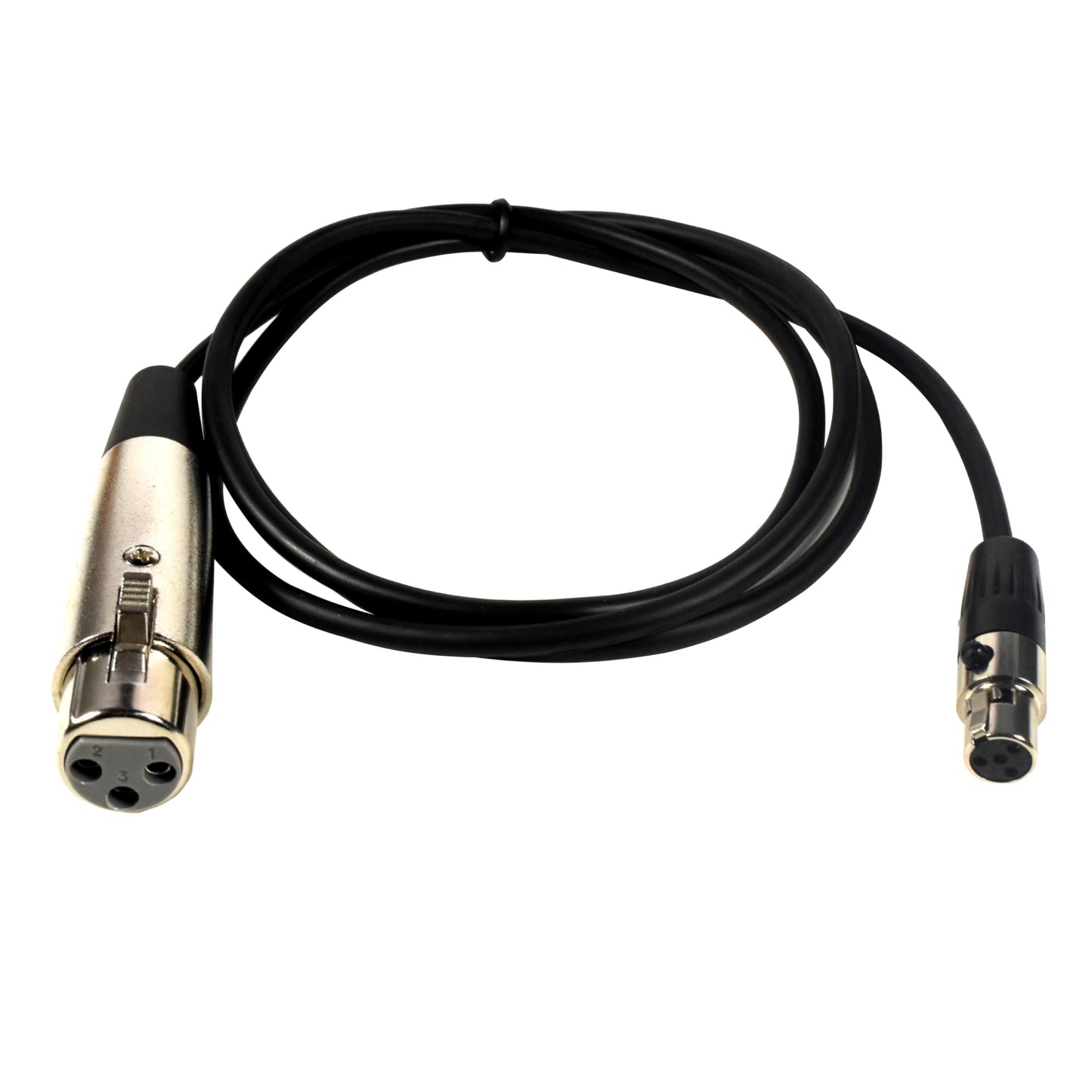 HQRP 4-Pin Mini Connector (TA4F) to XLR(F) Connector Microphone Adapter Cable Replacement for Shure WA310 Compatible with Shure PGX-D, GLX-D, QLX-D