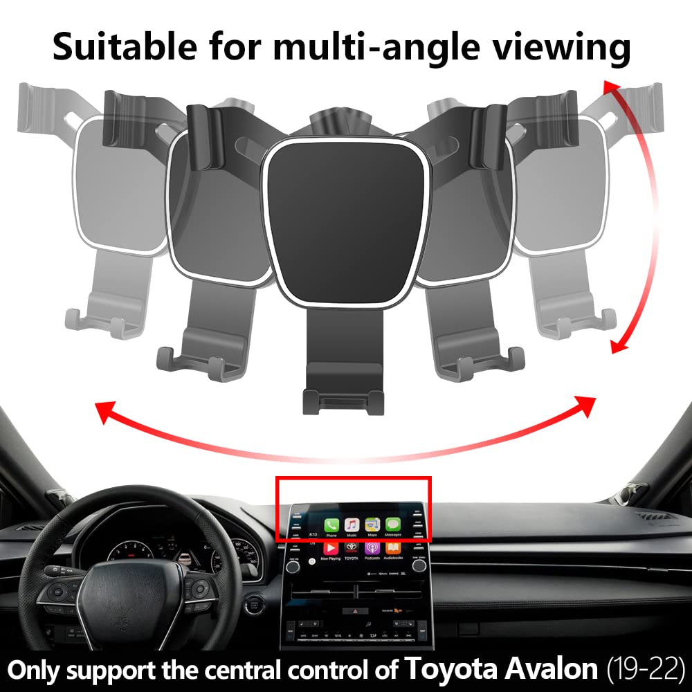 LUNQIN Car Phone Holder for Toyota Avalon 2019-2022?Avalon Hybrid 2019-2022 Auto Accessories Navigation Screen Bracket Interior Decoration Mobile Cell