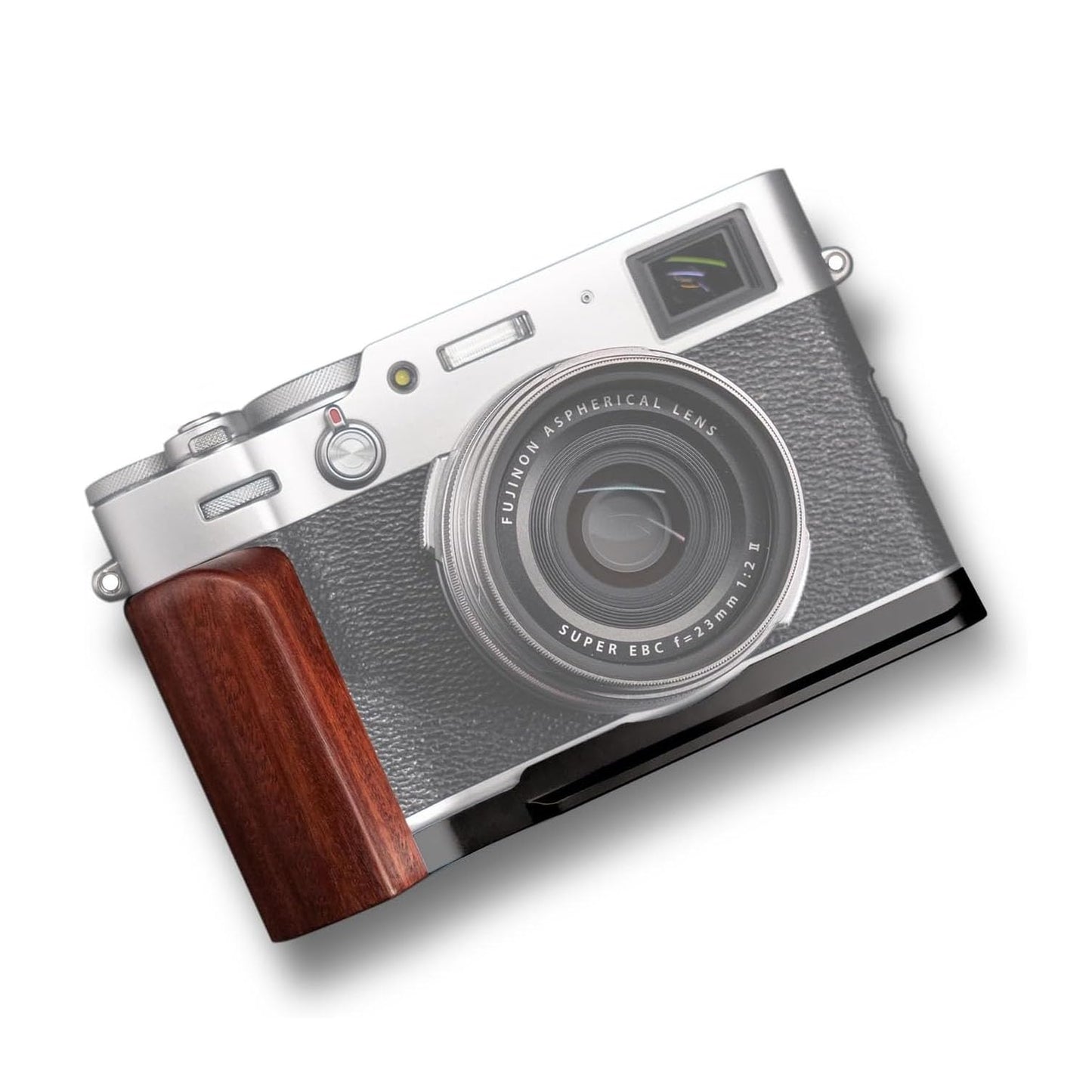 Iborrys L-Shaped Camera Handle ?Compatible with FUJIFILM X100VI Camera ?Precious Vintage Solid Wood Camera Grip | Handcrafted by Experienced Artisans