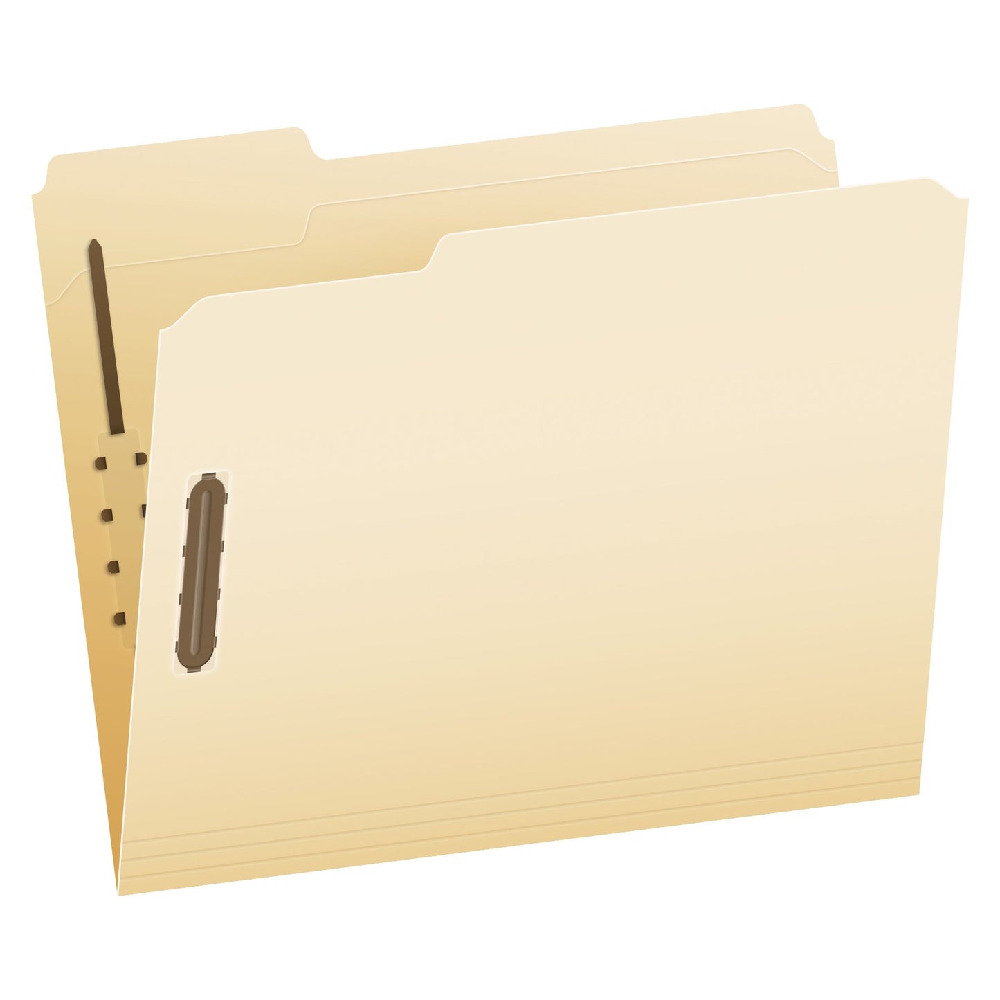 Pendaflex Fastener File Folders, 2 Fasteners, Pockets with Prongs, File Organizers for School, Home and Office, Letter Size, Manila, 1/3 Cut Tabs, in