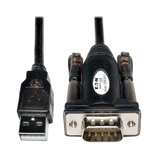 Tripp Lite USB to Serial Adapter Cable, USB-A to DB9 RS232, Male-to-Male, 5 Feet / 1.5 Meters, 3-Year Warranty (U209-000-R)