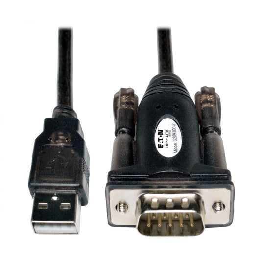 Tripp Lite USB to Serial Adapter Cable, USB-A to DB9 RS232, Male-to-Male, 5 Feet / 1.5 Meters, 3-Year Warranty (U209-000-R)