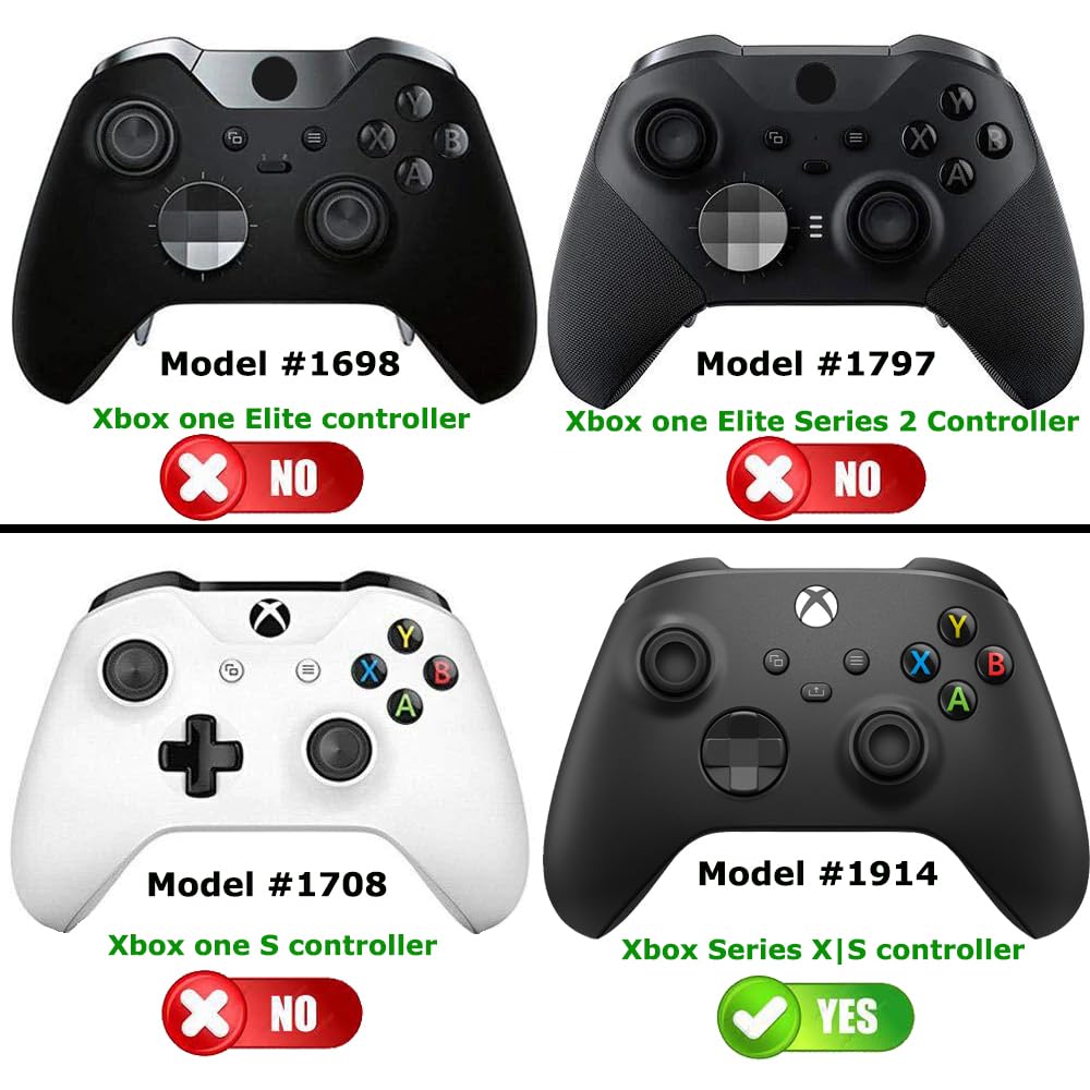 Deal4GO FULL Housing Shell kit w/Trigger Buttons Thumbsticks Bumper D-pad replacement for Xbox Series X|S Controller - Black, M1140515