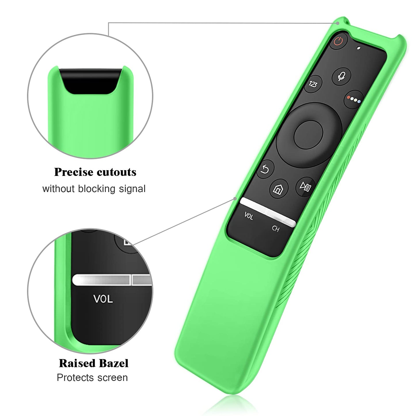 Fintie Protective Case Compatible Samsung Smart TV Remote Controller BN59 Series, CaseBot Light Weight Kids-Friendly Anti Slip Shock Proof Silicone
