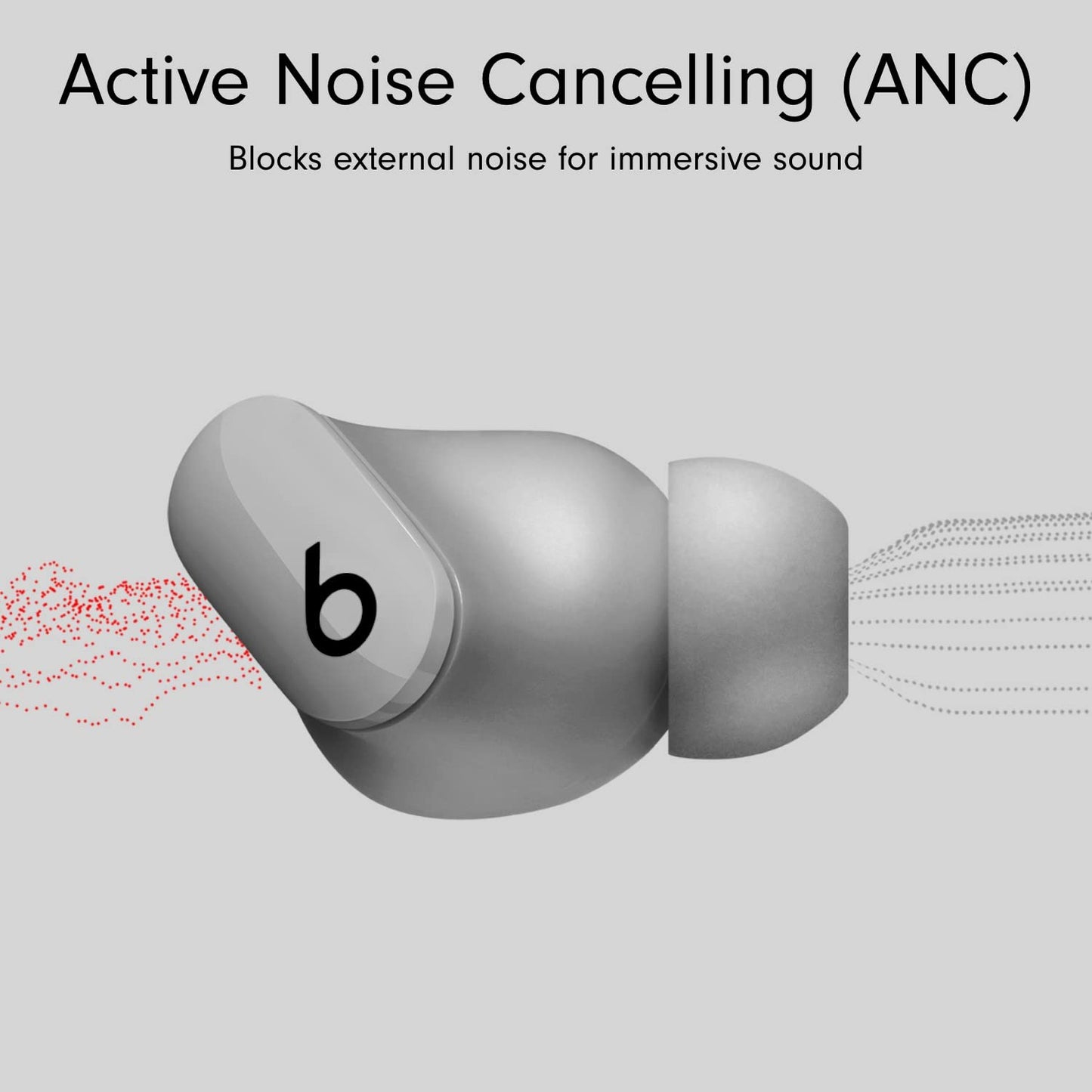 Beats Studio Buds Totally Wireless Noise Cancelling Earphones - Moon Gray