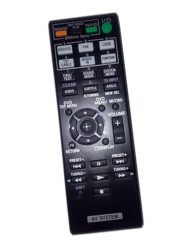 Replaced Remote Control Compatible for Sony DAV-DZ170 RM-ADU078 1-487-641-11 HCDDZ510 DAV-DZ175 HBDDZ171 AV Audio/Video Receiver Home Theater System