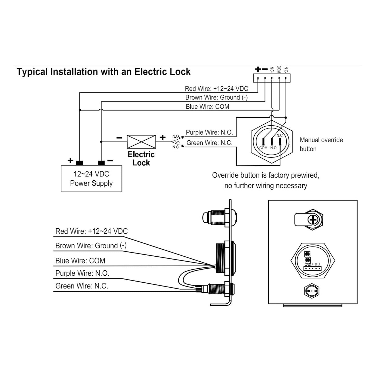 Seco-Larm SD-9963-KSGQ Enforcer Post-Mount No-Touch Sensor with Access Box, Adjustable Delay Timer & Override Button; Adjustable Sensor Range Up to 7"