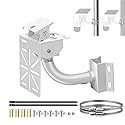 SamIdea Security Camera Solar Panel Mount, 2-in-1 Aluminum Alloy Bracket for Corner & Pole, Heavy Duty Waterproof Rust-Proof Mount Kit for CCTV
