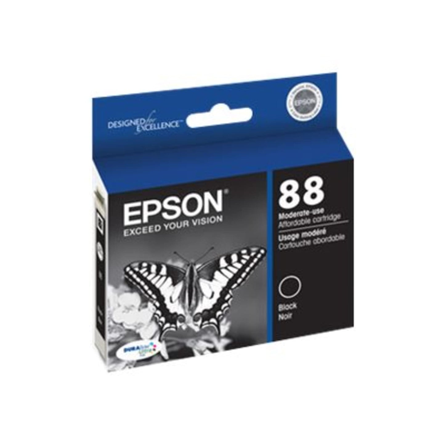 Epson® 88 DuraBrite® Ultra Black Ink Cartridge, T088120-S