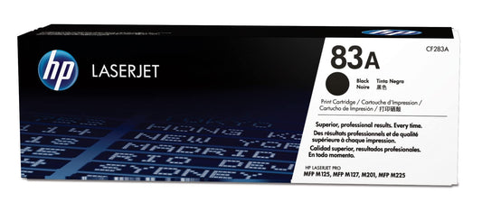 HP 83A Black Toner Cartridge | Works LaserJet Pro M201, LaserJet Pro MFP M125, M127, M225 Series | CF283A...