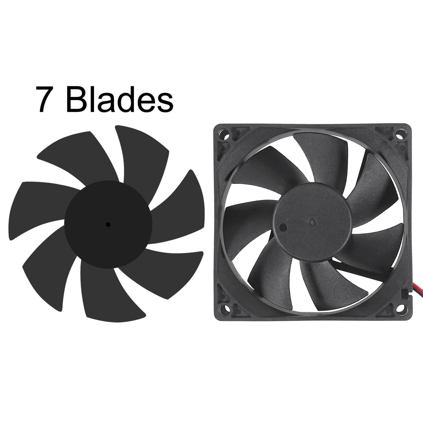 UMLIFE 4PCS 80mm Fan 12V DC 8025 High Airflow Cooling Fan 2 Wire 3Pin Dual Ball DIY Cooler 12 v Fans for PC Power Supply Electronics Cooling