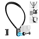 NEEWER Magnetic Neck Mount Compatible with GoPro Hero 13 12 11 MAX DJI Action 4 Insta360 iPhone 15 Pro Max Samsung S23, Quick Release Flexible POV