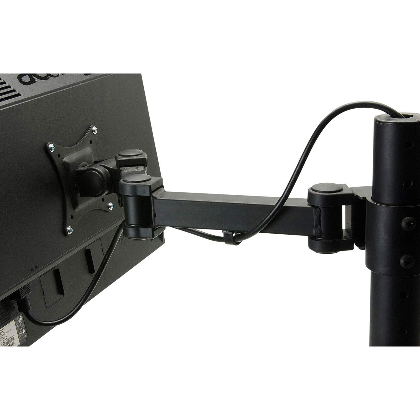 Dayton Audio Shadow Mount DESKARM-D Articulating Desktop Dual LCD Monitor Mount 13"-27"