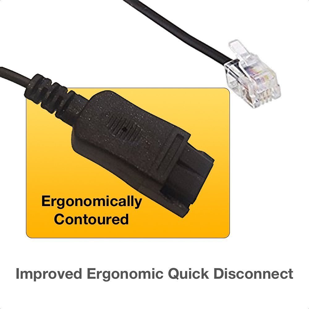 XS 820 Direct Connect Telephone Headset with Inteli Cord Compatible for VVX and SoundPoint Telephones: VVX150, VVX201, VVX 250, VVX300, VVX310, VVX