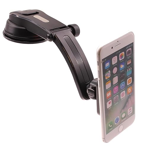 Fonus Car Mount Compatible with Samsung Galaxy S26/Plus/Ultra - Dash Phone Holder Magnetic Cradle Swivel Dock