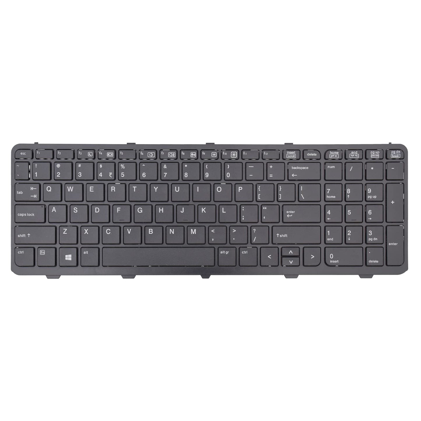 SUNMALL New Laptop Keyboard Replacement with Frame, Compatible with HP Probook 450 G0, 450 G1, 450 G2, 455 G1, 455 G2, 470 G0, 470 G1, 470 G2 Series