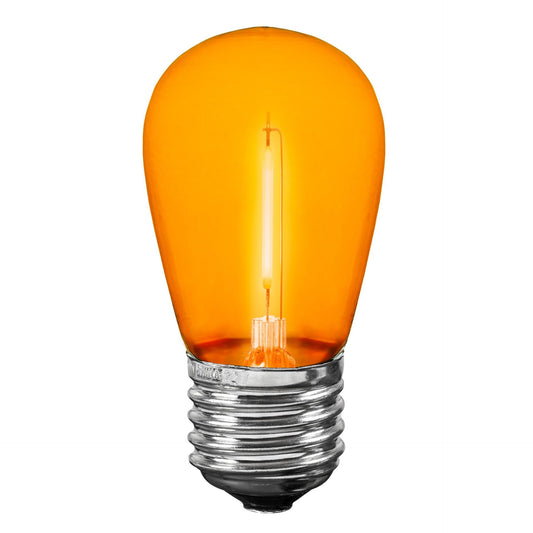 Novelty Lights Outdoor String Light Replacement Bulbs, 5 Pack S14 LED