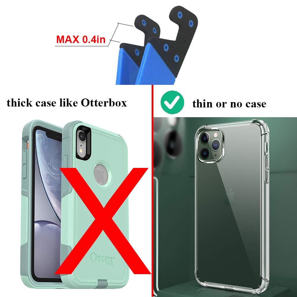 Portable Cell Phone Stand for Desk, Foldable Pocket Travel Mobile Phone Holder, Upgrade Universal V Smartphone Kickstand Mount Compatible with iPhone