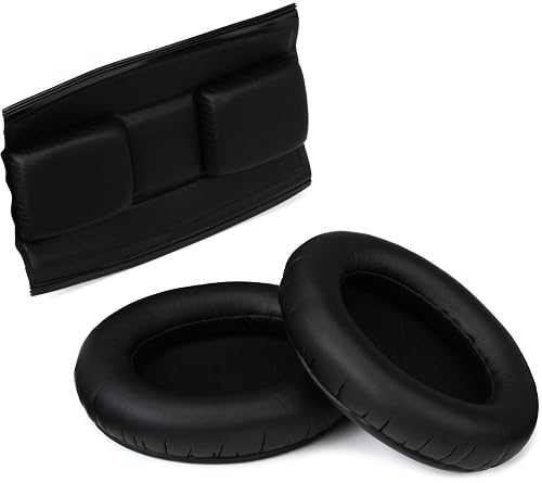 Sennheiser BUNDLE Genuine Replacement Ear Pads & Headband Cushions for Sennheiser HD280 HD280-Pro HD281 HMD280 HMD281 Headphones