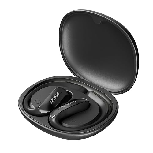 PEICHENG Wireless Bluetooth Earphones Earbuds Headphone Ear Bud for Sports Travel Business Learning (Black)